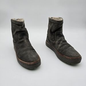 Satorisan Boots Womens 10 Mens 8.5 42 Gray Sherpa Shearling Lined Suede …